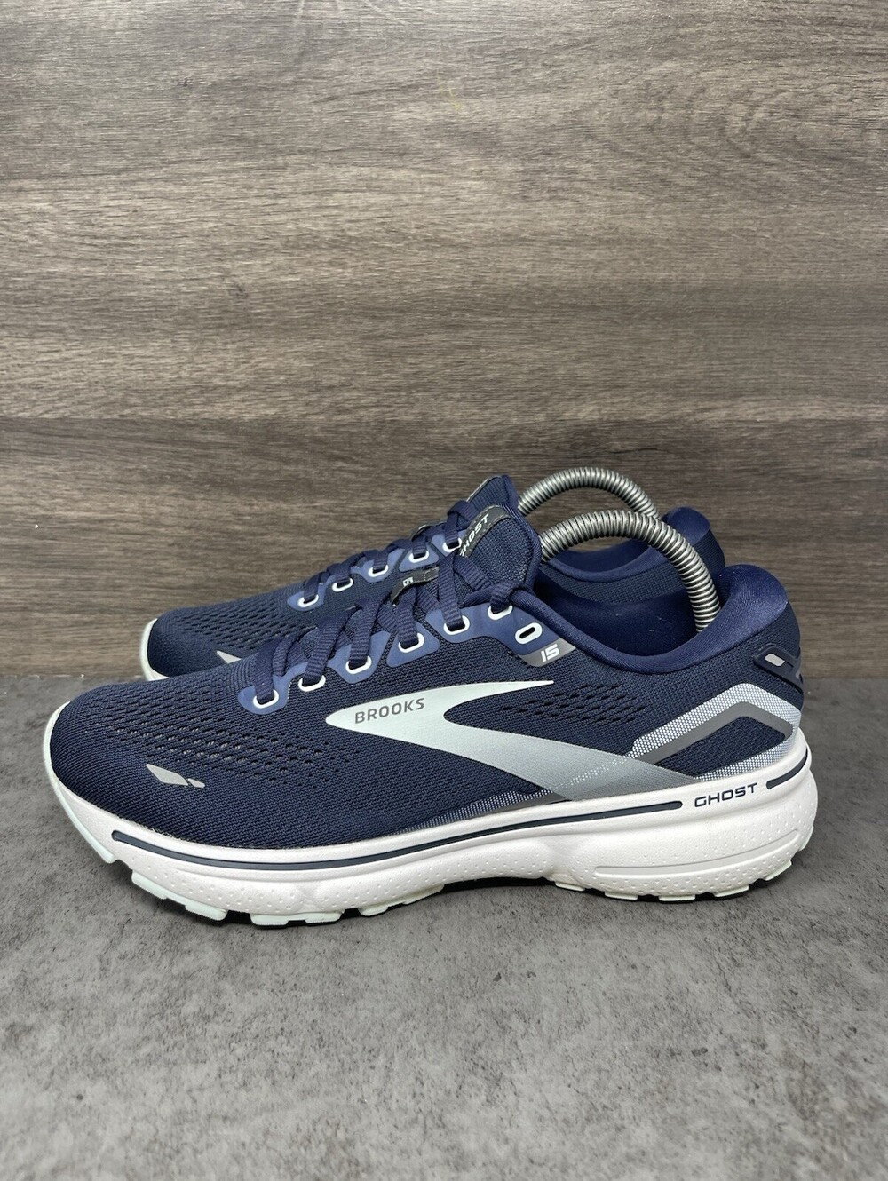 Brooks Ghost 15 Peacoat Pearl Size 8.5 Womens Running Walking Shoes Sneakers